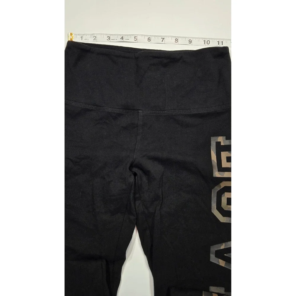 Victoria's Secret PINK Leggings High‎ Waist Black Camo Print Athleisure
